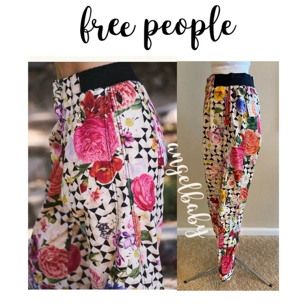 Free People Mesmerize Me Printed Pants in Take a Trip Floral! - Picture 12 of 16